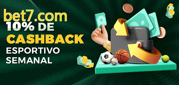 10% de bônus de cashback na bet7.com